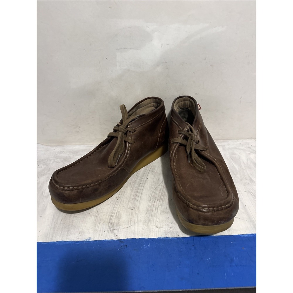 Clarks Originals Wallabee Mens Size 10.5 Beeswax Brown Leather Moccasin Shoes